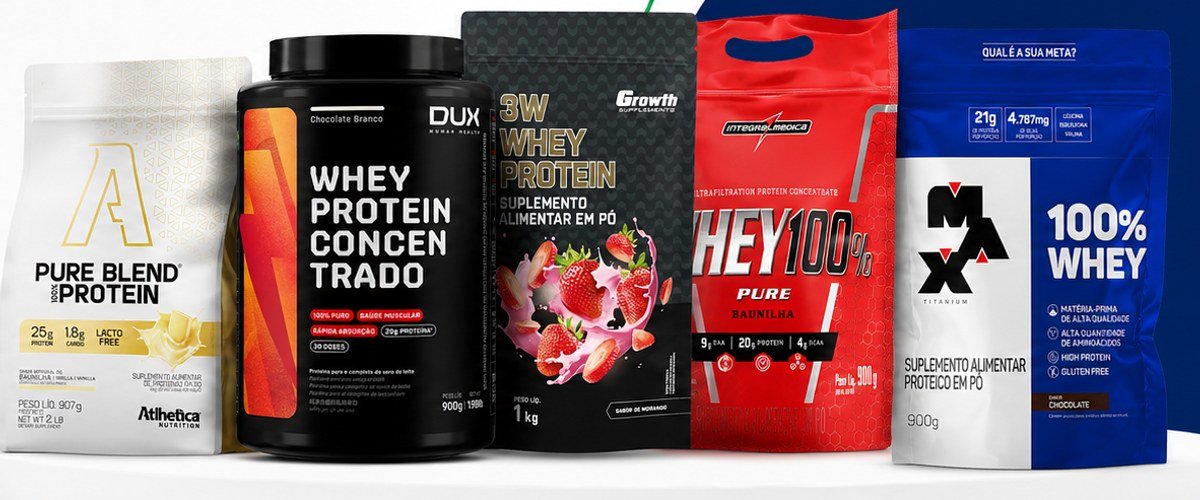 Melhores whey protein do Mercado Livre comparados
